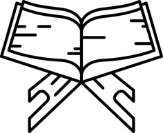 Quran Rehal Editable Svg Line Art, Free Vectors File